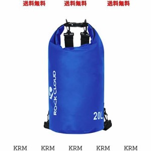 ROCK CLOUD ドライバッグ 防水バッグ ドラム型 防水ポーチ リュック 折りたたみ 軽量 5L 10L 20L 30L 40L アウトドア 海水浴 釣り ビーチ