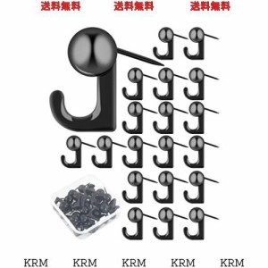 20個入 画鋲 フック おしゃれ ピンフック 目立たない 石膏ボード フック 跡が残らない 釘フック 壁 傷つけない 耐荷重約5kg 金属 錆びな