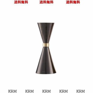 WOMLEX メジャーカップ 目盛り ジガーカップ カクテル ウイスキー 計量 ステンレス鋼 (30ml / 45ml, ブラック)