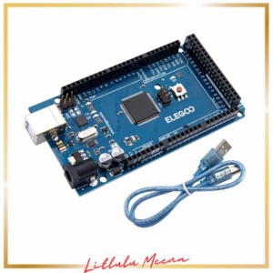 ELEGOO Arduino用 MEGA2560 R3ボード mega2560 MEGA16U2 + USB ケーブル (青)