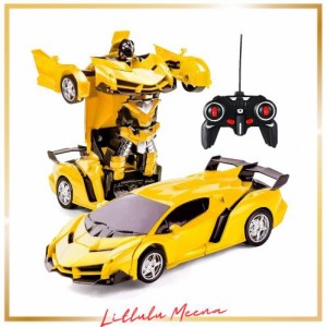 変形玩具車 リモコンカー ロボット ラジコン 遠隔操作 変形することができる 子供の好きなギフト [並行輸入品]