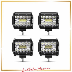 Safego ワークライト 60W LED 作業灯 ワークライト 狭角30度タイプ 20連 LED 車外灯 農業機械 12V 24V兼用 汎用 防水・防塵・耐震・長寿