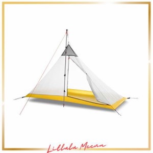 1~2人用 インナーテント キャンプ 蚊帳 モスキートネット 一人用テント メッシュテント 低荷重テント 登山 超軽量 通気性 設営簡単 ペグ