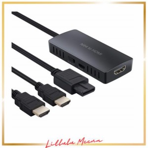 LiNKFOR N64 / GameCube/SNES to HDMI 変換アダプター N64 to HDMI 変換コンバーター 720P/1080P対応 USBケーブル＋HDMIケーブル付属