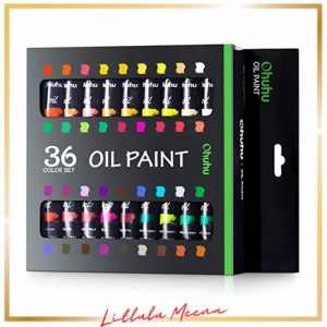 Ohuhu 油絵具 セット 36色 油絵 油絵の具 絵の具 絵画 画材 セット初心者 大人 男の子 女の子 12ml ペイント チューブ