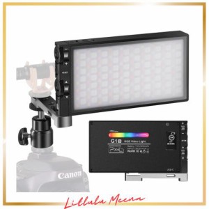 Pixel G1S RGB LED ビデオライト 撮影用ライト 撮影照明ライト2500K-8500K CRI 97+ 360°フルカラー USB-C充電式 小型 軽量 超薄型LEDラ