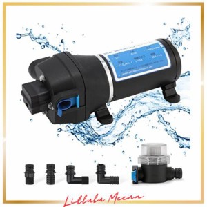 NEWTRY 給水 排水ポンプ ダイヤフラムポンプ 自吸式ウォーターポンプポンプ RV水道水ポンプ 自動スイッチ 大流量 17L/min (12V)