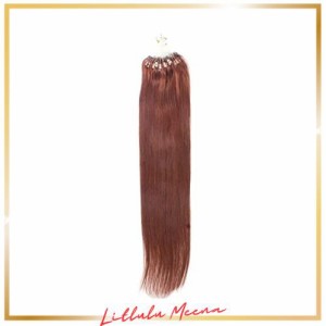 ALISY 人毛 ring loop hair チップエクステ レミーエクステ カラー ウィッグ エクステンション 50本 (16inch, 33#)