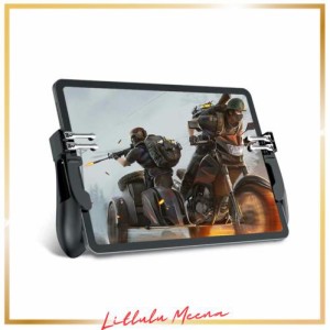 【強化版六本指】 COD 荒野行動 PUBG Mobile iPadコントローラー ゲームパッド 引き金式高速射撃ボタン iPhone/Android対応 高感度 高精