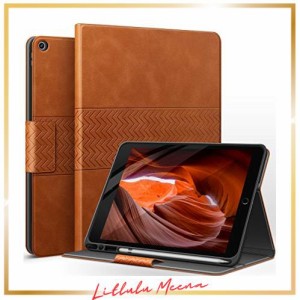 auaua iPad 9/8/7世代 ケース PUレザー ペン収納 iPad 10.2 ケース(2021/2020/2019) iPad 7世代 ケース兼用 手帳型 ひび割れ防止 耐衝撃 