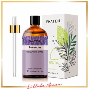 PHATOIL エッセンシャルオイル ラベンダー アロマオイル 精油 100ml ラベンダーオイル マッサージオイル