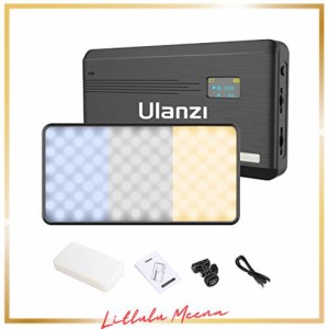 Ulanzi VL200 LEDビデオライト 撮影用 2500K-9000K 無段階調光 撮影照明 Type-C 充電式 小型 軽量 超薄型 持ち運び便利 5000mAh ミニ 商