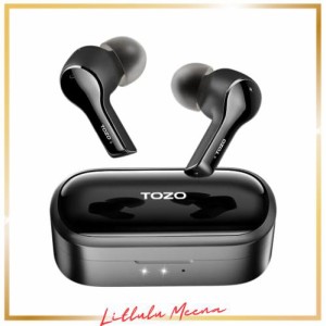 TOZO T9 ワイヤレスイヤホン Bluetooth5.3 ノイズキャンセリング イヤホン 4マイク付き 重低音 軽量充電ケース ワイヤレス＆Type-C急速充