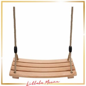 Leweet 木製ブランコ 子供と大人用 ぶらんこ 屋外 遊具 ブランコ 室内 最大耐荷重約200kg ロープの長さ調整可能 空中ブランコ うんてい 