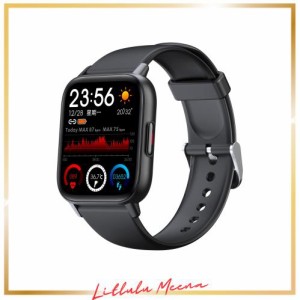 qs16 スマートウォッチ iPhone対応 レディース Line通知 LAMA smart watch 1.7インチ IP67防水 アラーム ストップウォッチ 天気予報 音楽