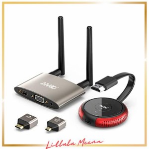 hdmi ワイヤレス 無線 hdmi 送受信機セット AIMIBO 技適 4K 50m転送 5G/2.4G 無線化 hdmi ワイヤレス 送受信機 wifi不要 映像音声同期出