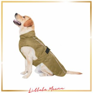 MAMORE 犬服 防寒着 防水 ジャケットベスト ペット服 一体型綿入れ 袖なし コート秋冬服 ダウン 小中型犬 大型犬 夜間反射？防風 防寒 着