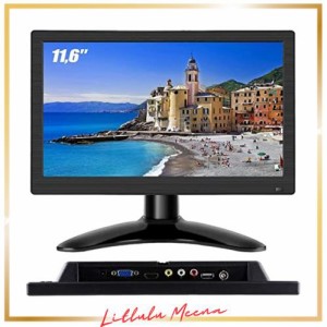 11.6インチ モニター 1920*1080 VGA BNC HDMI AV USBポートスピーカー内蔵 接続 防犯監視モニター スピーカー内蔵 サブモニター リモコン