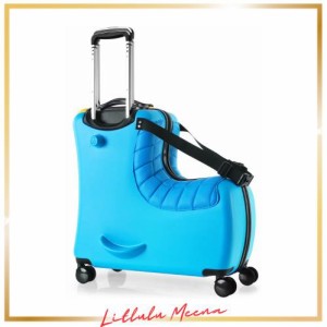 [Neskatu] 子供が乗れるキャリーケース 子供が乗れるスーツケース 子供用 キャリーケース キッズ 座れる スーツケース ダブルキャスター