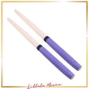 Chaojibao 太鼓の達人用 マイバチ 使いやすい 太鼓 先尖型 2本1組 長さ約350mm 直径20mm(紫) (パープル)
