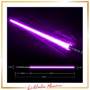 YDDSABER ライトセイバー LEDライト メタル アルミニウム柄、ゴースト プレミアム フォース FX ブラック シリーズ ライト セイバー 大人