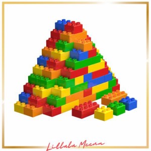 HIUME 70ピース5色の基礎ブロックセット レゴデュプロ互換 アンパンマンブロック互換 子供の知育玩具 積み木 幼稚園 クリスマスプレゼン