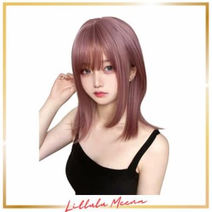 Limakaraウィッグ セミロング ストレート 黒 金髪 インナーカラー グラデーション ロング ミディアム フルウィッグ ロリータ wig コスプ