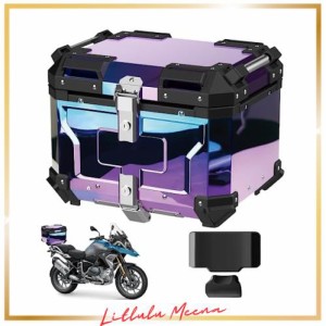 WANDA バイク用リアボックス リアボックス 【純粋アルミ製 45L/55L/65L/80L 大容量 完全防水】 ステンレスヒンジ使用 トップケース バイ