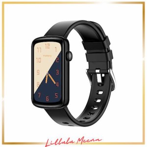 SHANG WING スマートウォッチ レディース リストバンド 型 腕時計 iPhone/Android対応 Smart Watch 着信通知 24時間 睡眠測定 女子生理サ