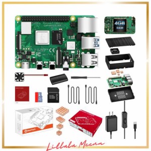 RasTech Raspberry Pi 4 Model B(RAM 4GB) Pi4 4gb セット ラズベリーパイ4b/技適マーク付き/ 32GBのMicroSDカード/ 5V 3A スイッチ付き