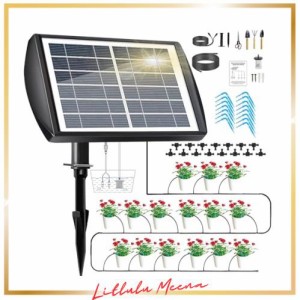 ソーラー 自動水やり器 自動散水機 自動給水器 植物 自動水やり機 小型 簡単水やりシステム エアーポンプ ソーラー 留守 自動水やり 散水