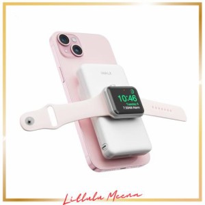 iWALK MAG-Xモバイルバッテリー マグネット式ワイヤレス充電 Apple Watch充電器10000mAh PD急速充電 Apple Watchとiphone同時充電 アップ