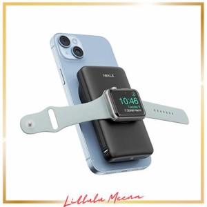 iWALK MAG-Xモバイルバッテリー マグネット式ワイヤレス充電 Apple Watch充電器10000mAh PD急速充電 Apple Watchとiphone同時充電 アップ