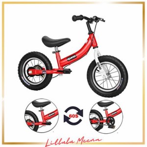 Qiani ペダルなし自転車 子供用自転車 キックバイク 2-in-1 12 14 16インチ 2〜8歳の子供に適し、ペダルとハンドブレーキ付き (16インチ,