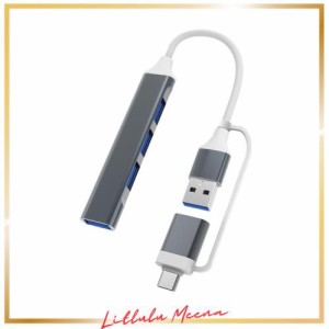 USB C ハブ USB ハブ USB ウルトラスリム 6-in-1 マルチポート USB ハブ Type-C PD充電 100W 4K HDMI Micro SD/SDカードリーダー USB-C h