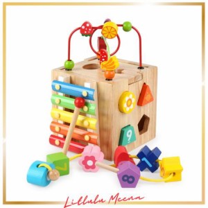 Popgaga モンテッソーリ おもちゃ 知育玩具 木のおもちゃ 男の子 女の子 誕生日プレゼント 知育時計 指先の知育 モンテッソーリ教具 早期