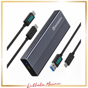 Minisopuru 10Gbps M.2 SSD 外付けケースは最大 8TB をサポート、アルミニウム製 M.2 SSD ケースは NVMe/SATA と互換性があり、SSD M.2 
