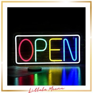 OPENネオンサイン LEDオープン看板 調光可能 openネオンサイン 店舗の装飾 レストラン 喫茶店 居酒屋 バーUSB/スイッチ42cm？20cm 五色