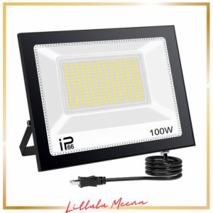 TANKAO 投光器 led 投光器 100W 投光器 屋外 100v 灯光器 作業灯 外灯 15000LM 6500K IP66 工事用ライト ledライト 屋外用 屋内 野外 防