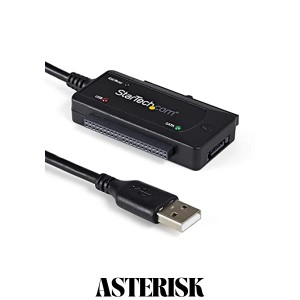 StarTech.com USB 2.0 - SATA/IDE変換ケーブル 2.5/3.5インチSSD/HDDに対応 USB2SATAIDE