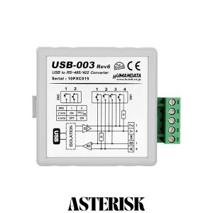 USB RS485/422 絶縁型変換器（USB-003) CE対応