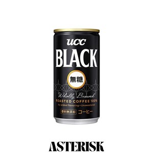 UCC ブラック無糖 コーヒー 缶コーヒー185ml×30本