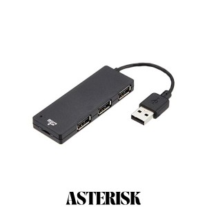 エレコム USB2.0 microUSB ハブ 4ポート バスパワーmicroSD用カードリーダ付 ブラック U2H-SMC4BBK