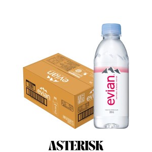 Evian(エビアン) 伊藤園 evian 硬水 ミネラルウォーター ペットボトル 330ml×24本 [正規輸入品]