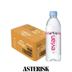 Evian(エビアン) 伊藤園 evian 硬水 ミネラルウォーター ペットボトル 500ml×24本 [正規輸入品]