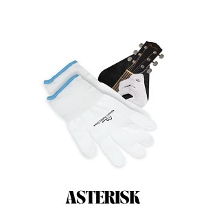 ミュージシャンの練習用手袋-男性と女性用の2パックギター手袋、超薄型手袋、手と指先のプロテクター、屋外ギグ用の用途の広い布手袋、医