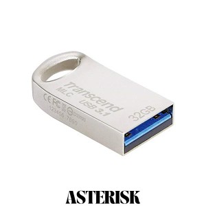 トランセンドジャパン トランセンド USBメモリ 32GB【MLC採用】USB 3.1 キャップレス コンパクトタイプ シルバー 耐衝撃 防滴 防塵【デー