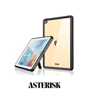 Temdan iPad Pro 9.7/ Air2 防水ケース 完全防水IP68規格 耐衝撃 衝撃吸収 薄型軽量 全面保護アイパッドカバー スタンド機能 ストラップ