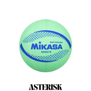 ミカサ(MIKASA) カラーソフトバレーボール 円周78cm 検定球(グリーン)MSN78-G