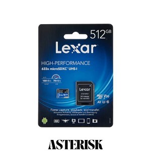 Lexar High-Performance 633x microSDXC 512GB LSDMI512BB633A SD変換アダプター付属 【正規輸入品日本国内5年保証 】